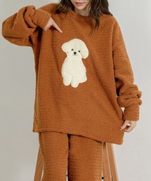 DAY CLOSET | レディース 長袖モコモコプードルセットアップルームウェア 上下2点セット(ルームウェア/パジャマ)