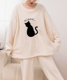 DAY CLOSET（デイ クローゼット）の「【月刊TVガイド2月号掲載/セットアップ】あなたはどの子が好き？長袖モコモコプードルボア風ルームウェア  上下セットアップ レディース（ルームウェア/パジャマ）」