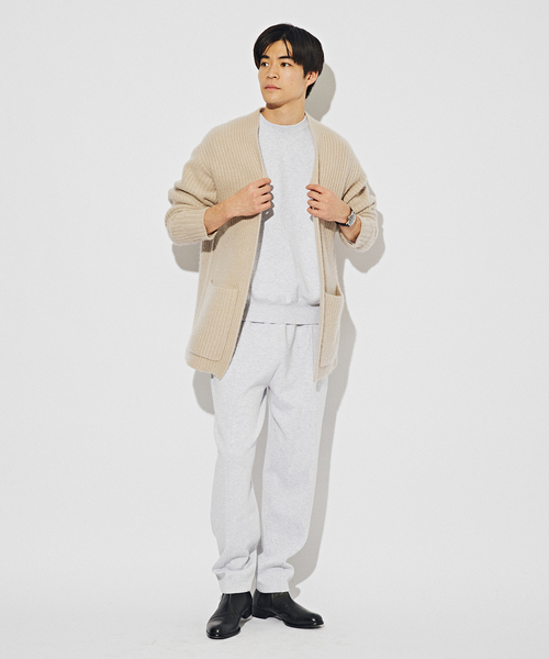 EDIFICE（エディフィス）の「ロイヤルカシミヤ ガウン カーディガン（カーディガン/ボレロ・メンズ・ブラウン/ベージュ・MEDIUM/LARGE）」の8枚目の写真