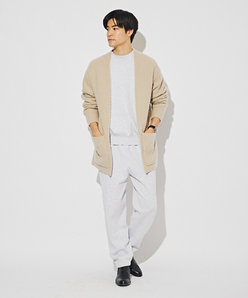 EDIFICE（エディフィス）の「ロイヤルカシミヤ ガウン カーディガン（カーディガン/ボレロ・メンズ・ブラウン/ベージュ・MEDIUM/LARGE）」の9枚目の写真