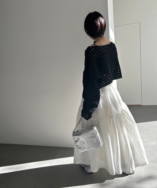 emmi（エミ）の「【emmi atelier】2wayスクエアハンドバック（ハンドバッグ・レディース・シルバー/イエロー/グリーン・FREE）」の19枚目の写真