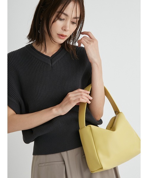 emmi（エミ）の「【emmi atelier】2wayスクエアハンドバック（ハンドバッグ・レディース・シルバー/イエロー/グリーン・FREE）」の5枚目の写真