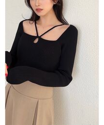 RESEXXY | ポイントオープンニットトップス(ニット/セーター)