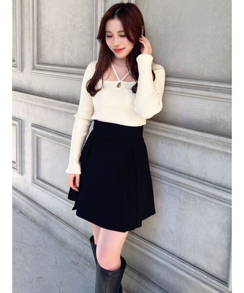 RESEXXY（リゼクシー）の「ポイントオープンニットトップス（ニット/セーター・レディース・その他1/ブラック/ブルー/アイボリー・FREE）」の16枚目の写真