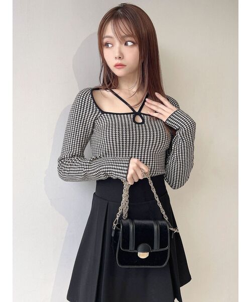 RESEXXY（リゼクシー）の「ポイントオープンニットトップス（ニット/セーター・レディース・その他1/ブラック/ブルー/アイボリー・FREE）」の22枚目の写真