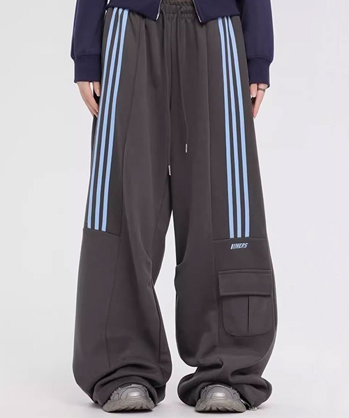 パンツ widestraight stripe slacks Two tuck wide straight stripe slacks / 2タックワイド