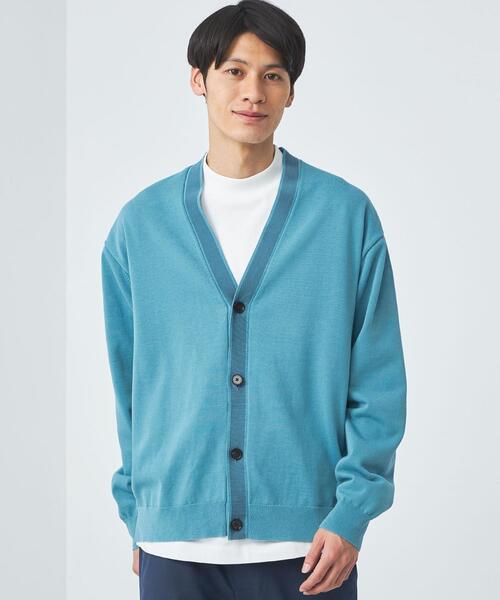 AURALEE Vネックカーディガン ライトグリーン osharewalker カーディガン レディース ニット トップス 長袖 UV