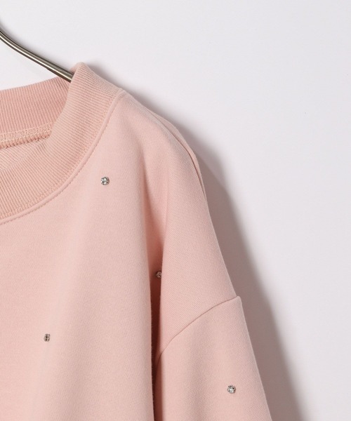 Heather（ヘザー）の「ビジューショート裏毛スウェット　105334（スウェット・レディース・ピンク/ホワイト/グレー・FREE）」の12枚目の写真