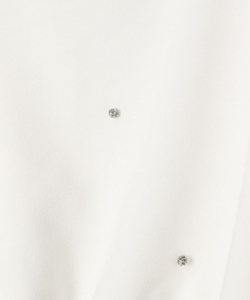 Heather（ヘザー）の「ビジューショート裏毛スウェット　105334（スウェット・レディース・ピンク/ホワイト/グレー・FREE）」の7枚目の写真