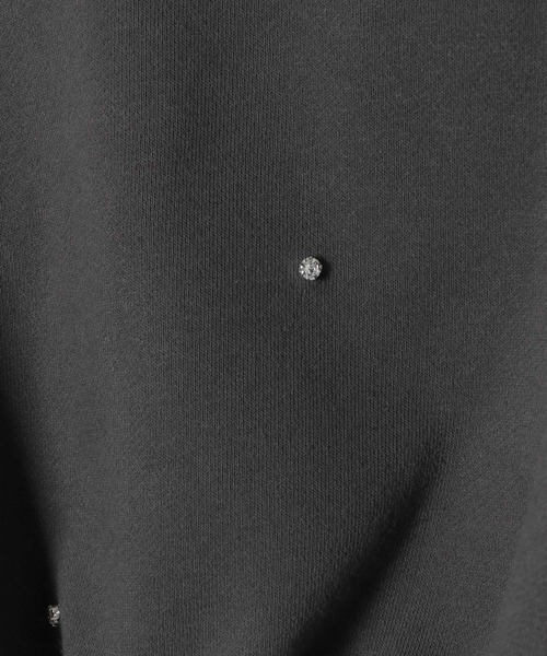 Heather（ヘザー）の「ビジューショート裏毛スウェット　105334（スウェット・レディース・ピンク/ホワイト/グレー・FREE）」の8枚目の写真