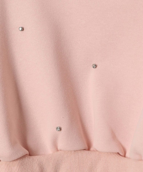 Heather（ヘザー）の「ビジューショート裏毛スウェット　105334（スウェット・レディース・ピンク/ホワイト/グレー・FREE）」の9枚目の写真