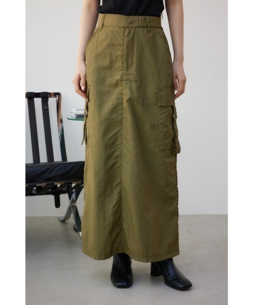 AZUL by moussy（アズールバイマウジー）の「カーゴスカート（スカート・レディース・ブラック/カーキ/アイボリー・SMALL/MEDIUM）」の19枚目の写真