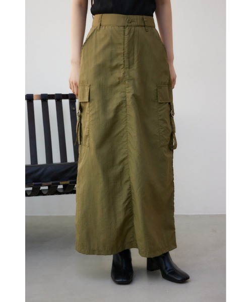 AZUL by moussy（アズールバイマウジー）の「カーゴスカート（スカート・レディース・ブラック/カーキ/アイボリー・SMALL/MEDIUM）」の22枚目の写真