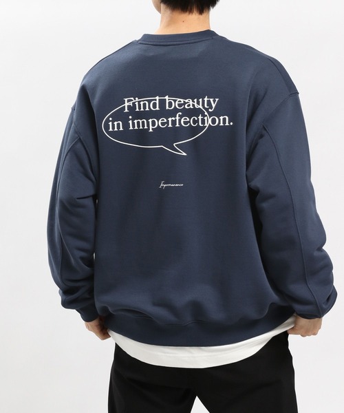 GLOBAL WORK Smile Seed Store（グローバルワーク スマイルシードストア）の「ドライ裏毛プリントプルオーバー/984044（スウェット・メンズ・ネイビー/ブラック/オフホワイト・X-LARGE/SMALL/LARGE/MEDIUM）」の3枚目の写真