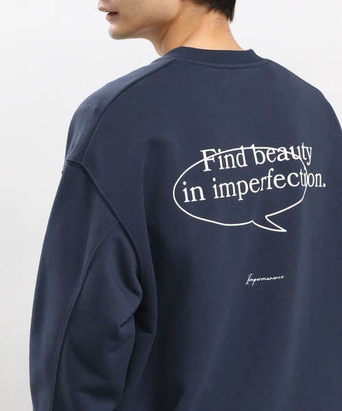 GLOBAL WORK Smile Seed Store（グローバルワーク スマイルシードストア）の「ドライ裏毛プリントプルオーバー/984044（スウェット・メンズ・ネイビー/ブラック/オフホワイト・X-LARGE/SMALL/LARGE/MEDIUM）」の15枚目の写真