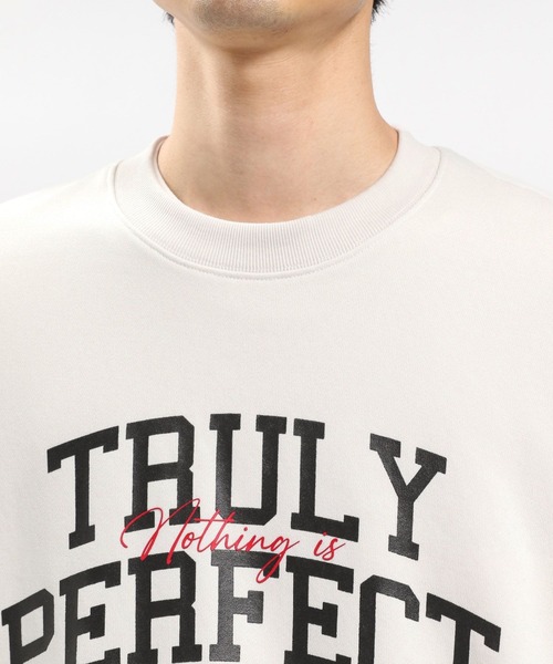 GLOBAL WORK Smile Seed Store（グローバルワーク スマイルシードストア）の「ドライ裏毛プリントプルオーバー/984044（スウェット・メンズ・ネイビー/ブラック/オフホワイト・X-LARGE/SMALL/LARGE/MEDIUM）」の8枚目の写真