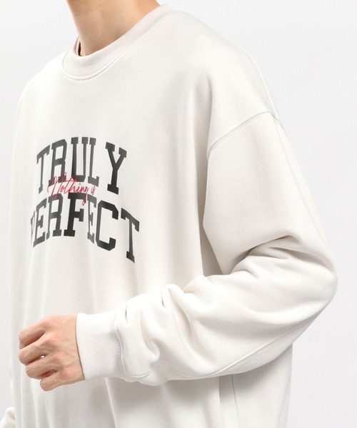 GLOBAL WORK Smile Seed Store（グローバルワーク スマイルシードストア）の「ドライ裏毛プリントプルオーバー/984044（スウェット・メンズ・ネイビー/ブラック/オフホワイト・X-LARGE/SMALL/LARGE/MEDIUM）」の9枚目の写真