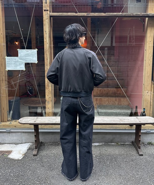 ROOPTOKYO(ループトウキョウ)の「ヴィンテージ風 ルーズワイドバギーデニム フリンジデザイン ユニセックス(デニムパンツ・メンズ・チャコールグレー/ブラック・L/M/S)」の20枚目の写真