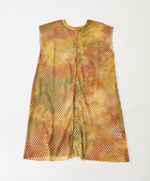 CUBE SUGAR(キューブシュガー)の「メッシュフレンチスリーブワンピース(ワンピース・レディース・ナチュラル/ブルー系その他/カーキ系/カーキ・M)」の12枚目の写真