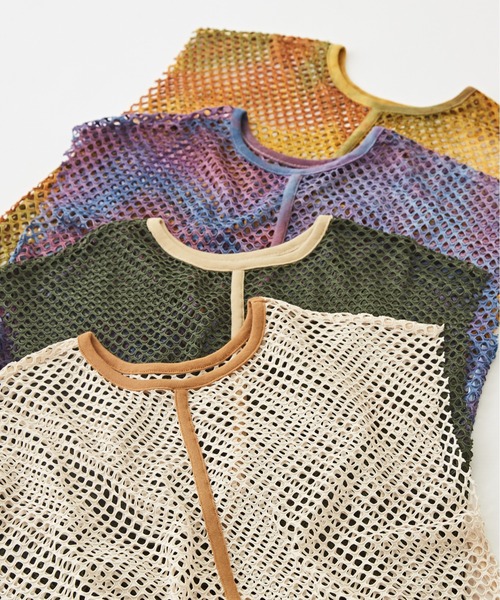 CUBE SUGAR(キューブシュガー)の「メッシュフレンチスリーブワンピース(ワンピース・レディース・ナチュラル/ブルー系その他/カーキ系/カーキ・M)」の17枚目の写真