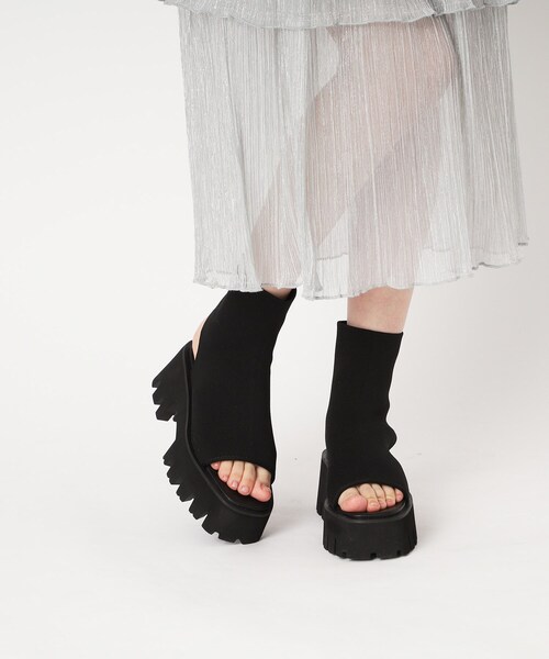 ESPERANZA(エスペランサ)の「タンクソールニットブーツサンダル 24SS(ブーツ・レディース・チョコ/ブラック系2・S/M/L/LL)」の19枚目の写真