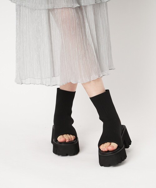 ESPERANZA(エスペランサ)の「タンクソールニットブーツサンダル 24SS(ブーツ・レディース・チョコ/ブラック系2・S/M/L/LL)」の20枚目の写真