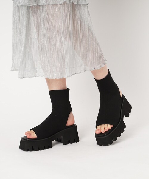ESPERANZA(エスペランサ)の「タンクソールニットブーツサンダル 24SS(ブーツ・レディース・チョコ/ブラック系2・S/M/L/LL)」の21枚目の写真