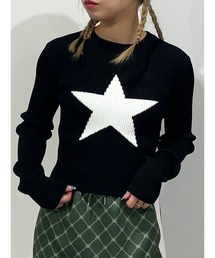 jouetie | スターモチーフフィットニット(ニット/セーター)