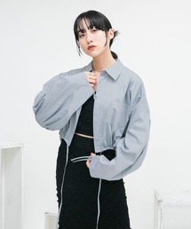 KBF | ダブルドロストギャザースリーブシャツ(シャツ/ブラウス)