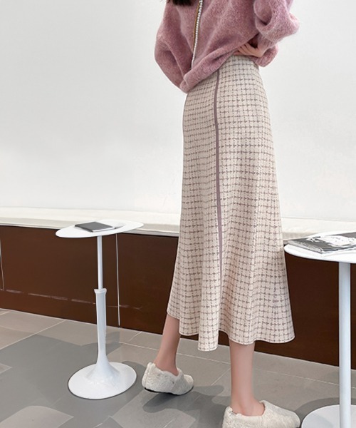 Miniministore(ミニミニストア)の「フレアスカートニットスカートハイウエスト(スカート・レディース・グレー/ライトベージュ/ブラック/ブラウン・FREE)」の12枚目の写真