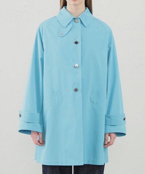 MACKINTOSH PHILOSOPHY(マッキントッシュ フィロソフィー)の「【WELBURY(ウェルベリー)】ポリエステルコットン(ステンカラーコート・レディース・ダークネイビー/ブルー系その他4・36/38)」の5枚目の写真