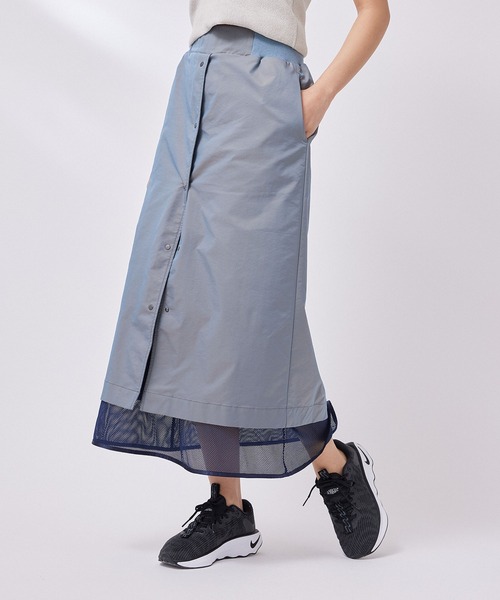 NERGY（ナージー）の「メッシュレイヤードスカート（スカート・レディース・ブラック/ネイビー・FREE）」の3枚目の写真