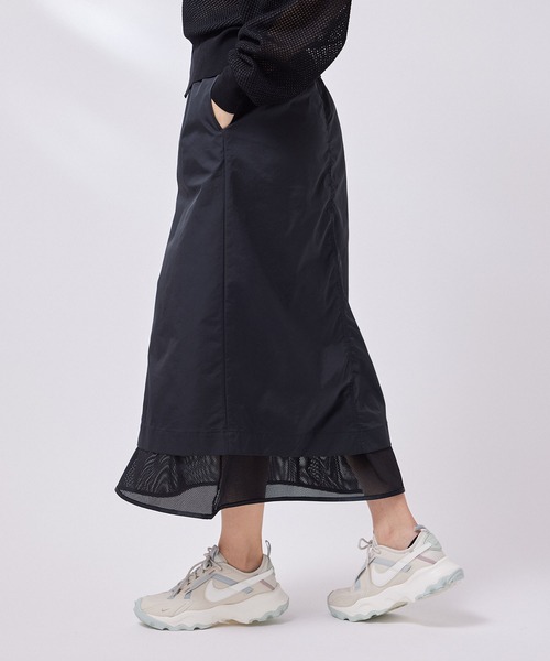 NERGY（ナージー）の「メッシュレイヤードスカート（スカート・レディース・ブラック/ネイビー・FREE）」の4枚目の写真