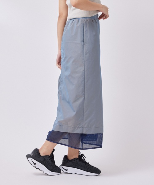 NERGY（ナージー）の「メッシュレイヤードスカート（スカート・レディース・ブラック/ネイビー・FREE）」の8枚目の写真