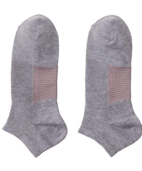 GUNZE（グンゼ）の「GUNZE BASIC/グンゼベーシック 5足組 靴下  スニーカー丈（ソックス/靴下・メンズ・その他1/ブラック・25-27CM）」の6枚目の写真