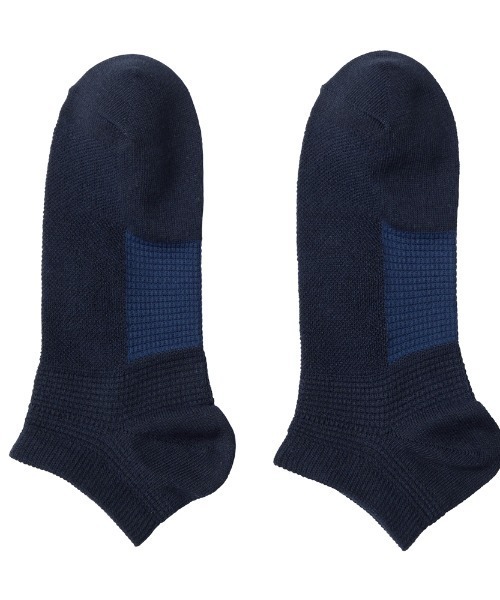 GUNZE（グンゼ）の「GUNZE BASIC/グンゼベーシック 5足組 靴下  スニーカー丈（ソックス/靴下・メンズ・その他1/ブラック・25-27CM）」の7枚目の写真