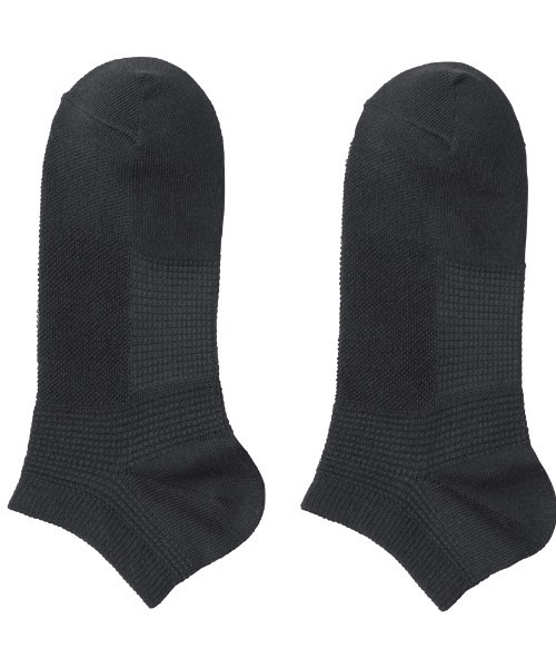 GUNZE（グンゼ）の「GUNZE BASIC/グンゼベーシック 5足組 靴下  スニーカー丈（ソックス/靴下・メンズ・その他1/ブラック・25-27CM）」の8枚目の写真