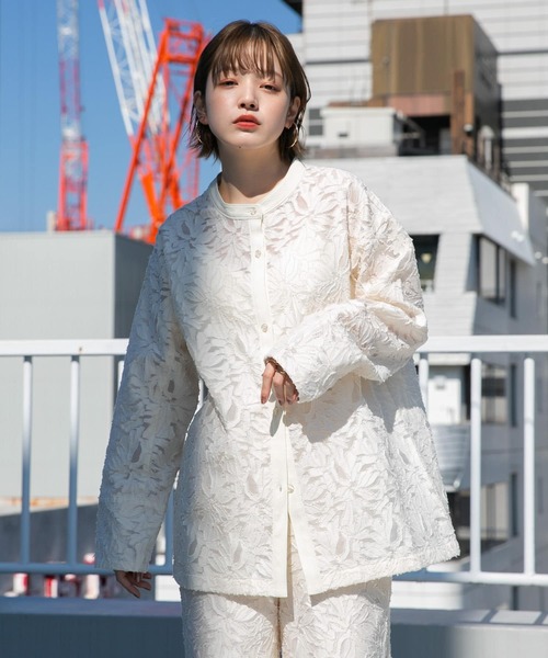 KBF（ケイビーエフ）の「シアーカットJQバンドカラーシャツ（シャツ