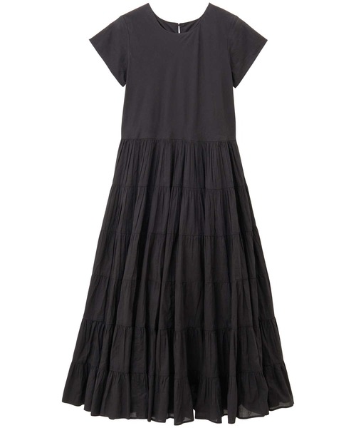 セール】綿100％ボリュームティアードワンピース（ワンピース）｜GeeRA