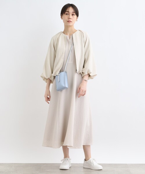 新品】INDIVI インディヴィ バルーンスリーブ ブルゾン アウター