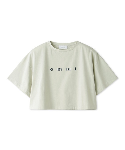 emmi（エミ）の「PlaX emmiロゴクロップドTシャツ（Tシャツ/カットソー・レディース・ブラック/ホワイト/ミント・FREE）」の7枚目の写真