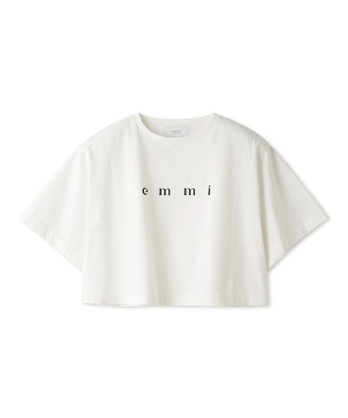 emmi（エミ）の「PlaX emmiロゴクロップドTシャツ（Tシャツ/カットソー・レディース・ブラック/ホワイト/ミント・FREE）」の13枚目の写真
