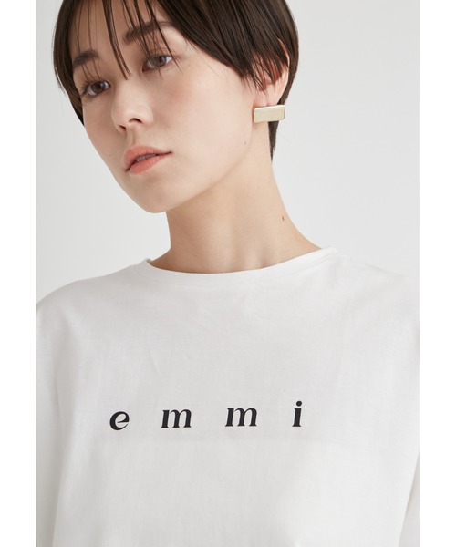 emmi（エミ）の「PlaX emmiロゴクロップドTシャツ（Tシャツ/カットソー・レディース・ブラック/ホワイト/ミント・FREE）」の18枚目の写真
