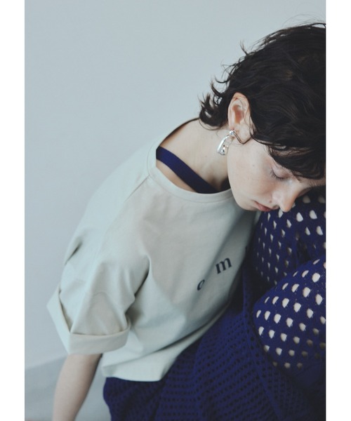 emmi（エミ）の「PlaX emmiロゴクロップドTシャツ（Tシャツ/カットソー・レディース・ブラック/ホワイト/ミント・FREE）」の5枚目の写真