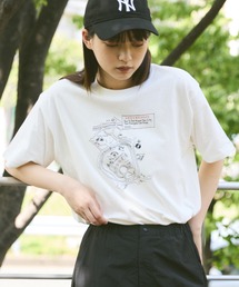 flaner | Loose assort print tee / ルーズアソートプリントT(Tシャツ/カットソー)