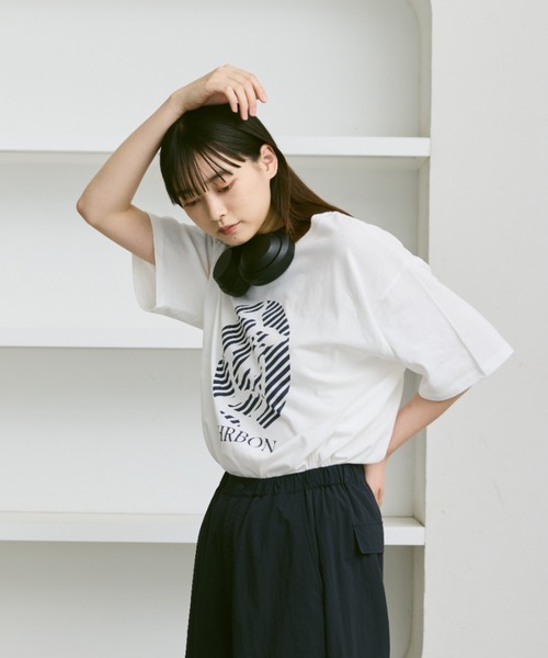 flaner（フラネ）の「Loose assort print tee / ルーズアソートプリントT（Tシャツ/カットソー・レディース・ホワイト系その他2/ホワイト系その他3/ホワイト系その他・LARGE/MEDIUM）」の17枚目の写真