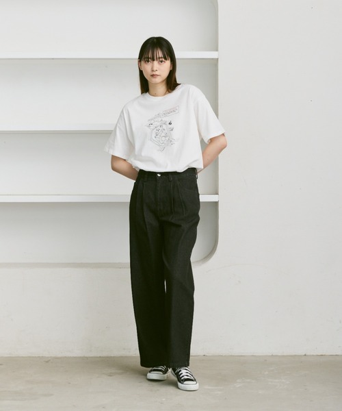 flaner（フラネ）の「Loose assort print tee / ルーズアソートプリントT（Tシャツ/カットソー・レディース・ホワイト系その他2/ホワイト系その他3/ホワイト系その他・LARGE/MEDIUM）」の11枚目の写真