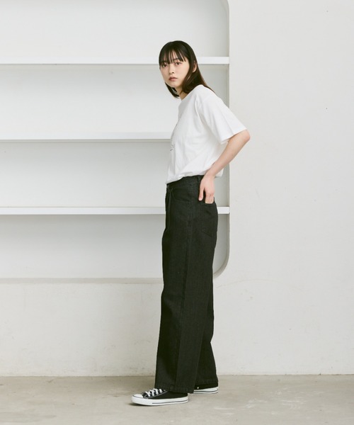 flaner（フラネ）の「Loose assort print tee / ルーズアソートプリントT（Tシャツ/カットソー・レディース・ホワイト系その他2/ホワイト系その他3/ホワイト系その他・LARGE/MEDIUM）」の13枚目の写真