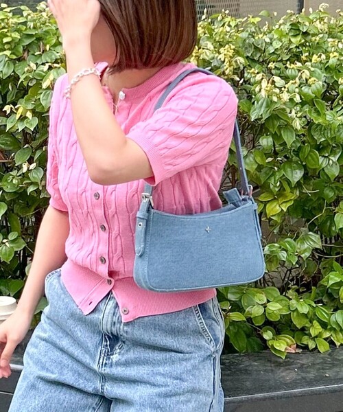 PETA+JAIN(ペタアンドジェーン)の「【PETA+JAIN/ペタアンドジェーン】デニムワンハンドルミニバック( LILU)(ハンドバッグ・レディース・ライトブルー・FREE)」の1枚目の写真