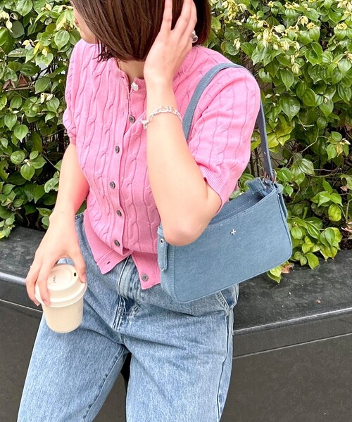 PETA+JAIN(ペタアンドジェーン)の「【PETA+JAIN/ペタアンドジェーン】デニムワンハンドルミニバック( LILU)(ハンドバッグ・レディース・ライトブルー・FREE)」の3枚目の写真